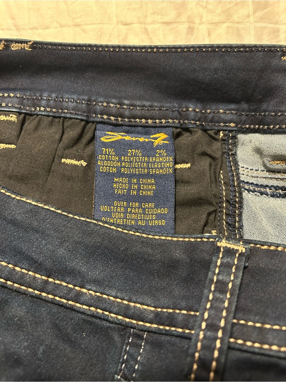 Seven7 Dark Blue Flare Jeans for Women - Picture 6 of 8